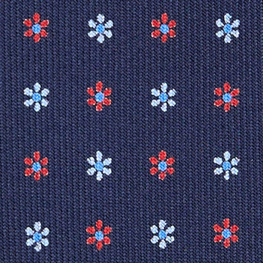 CRAVATTA SARTORIALE 9 PIEGHE IN SETA BLU SCURO