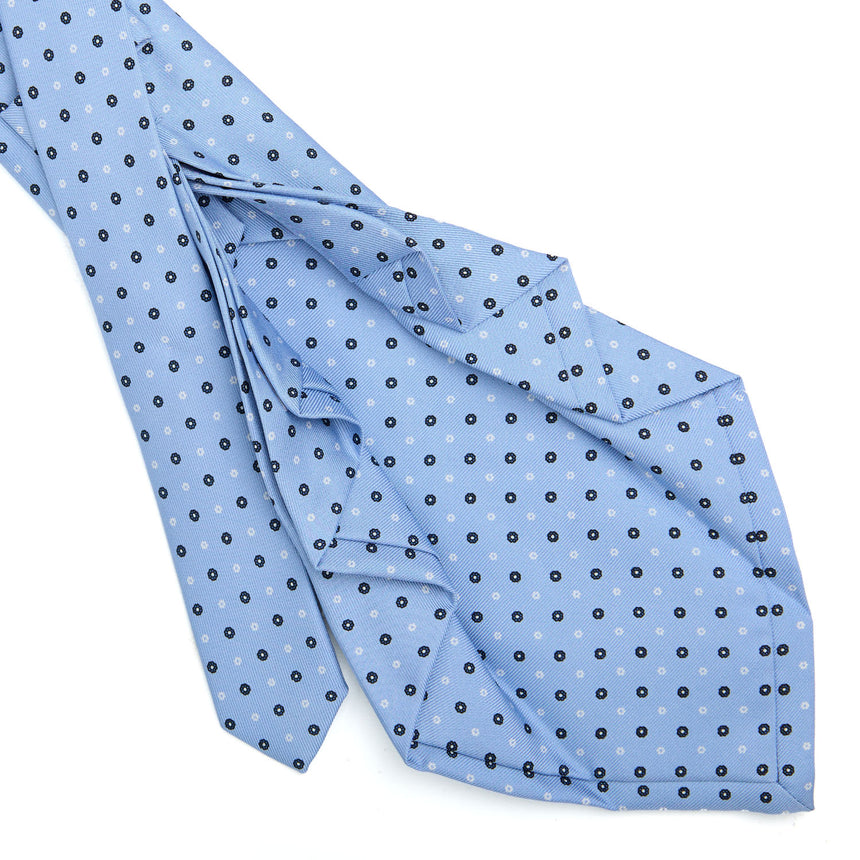 LIGHT BLUE 9 FOLD SARTORIAL SILK TIE