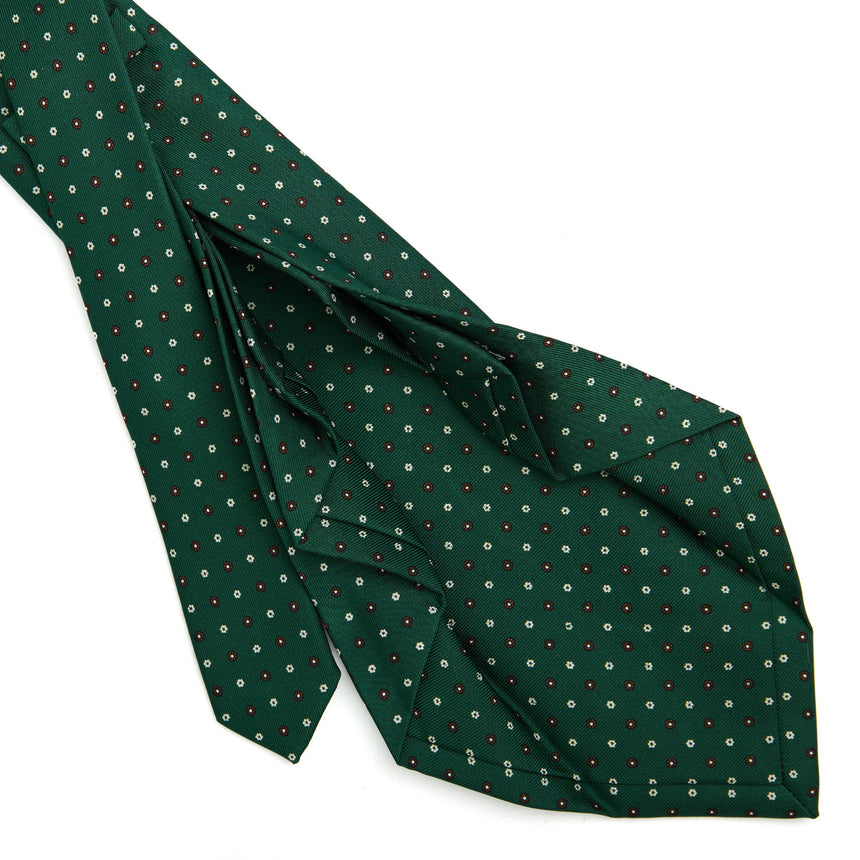 DARK GREEN 9 FOLD SARTORIAL SILK TIE