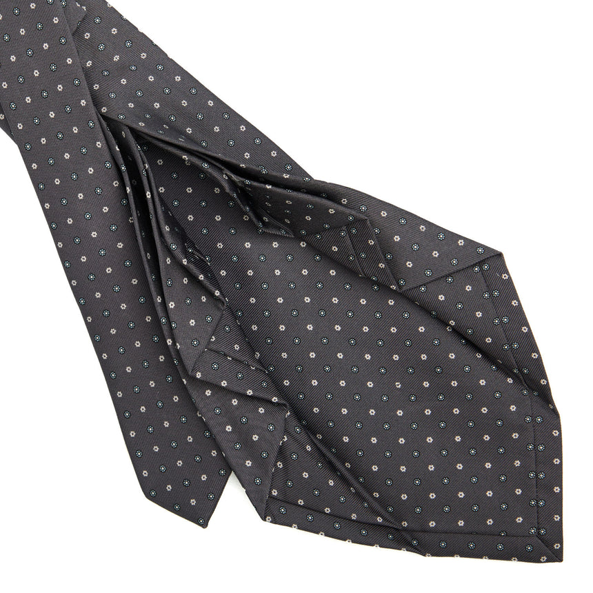DARK GREY 9 FOLD SARTORIAL SILK TIE