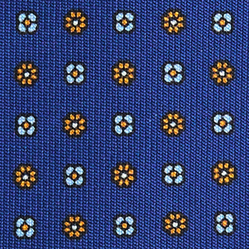 BLUE 9 FOLD SARTORIAL SILK TIE