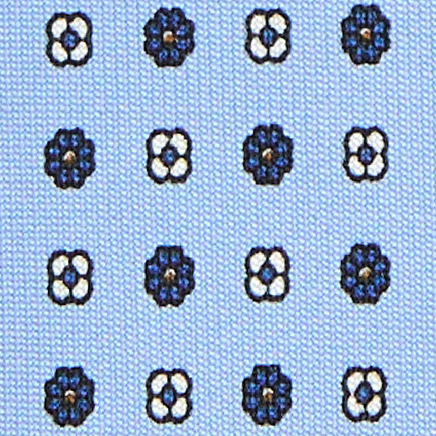 LIGHT BLUE 9 FOLD SARTORIAL SILK TIE