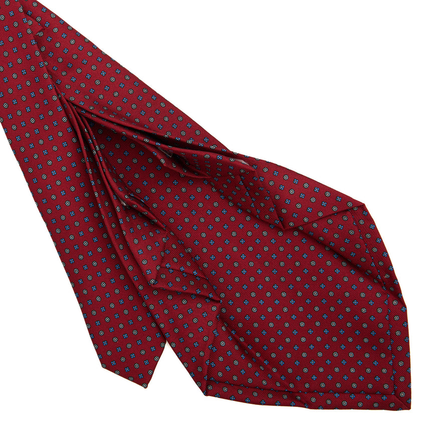 CRAVATTA SARTORIALE 9 PIEGHE IN SETA BORDEAUX