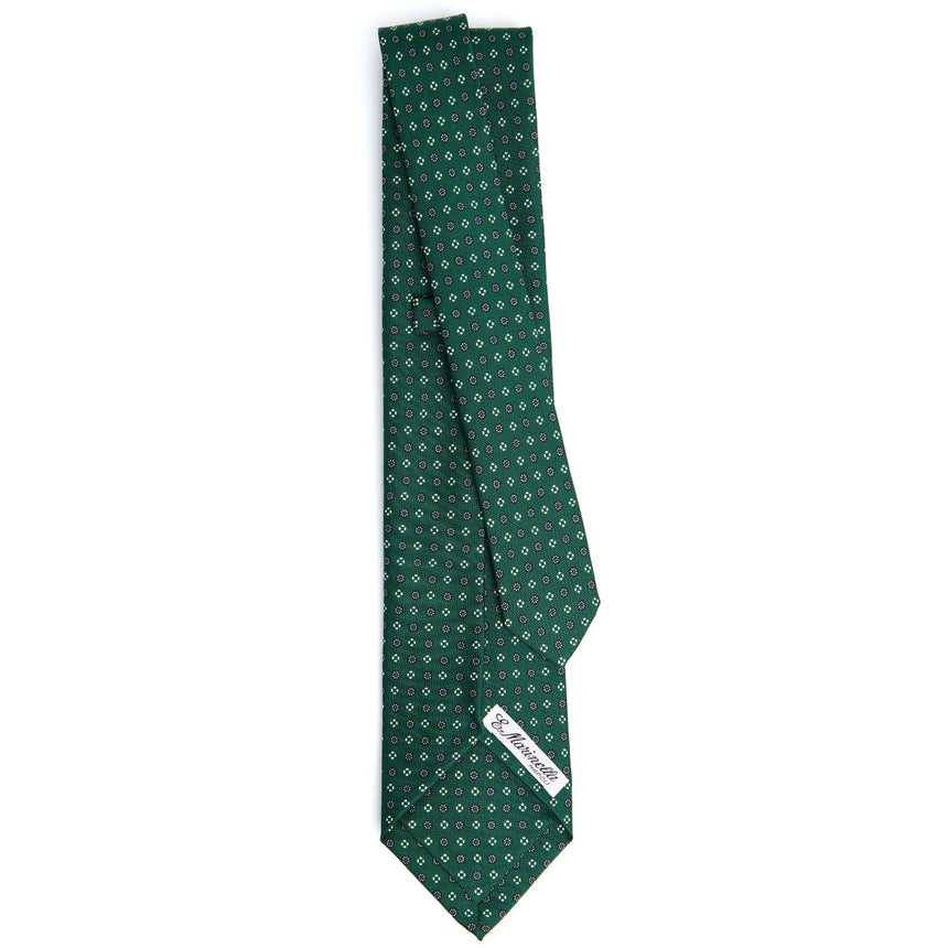 DARK GREEN 9 FOLD SARTORIAL SILK TIE
