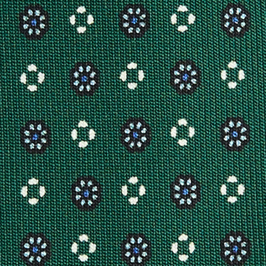 DARK GREEN 9 FOLD SARTORIAL SILK TIE