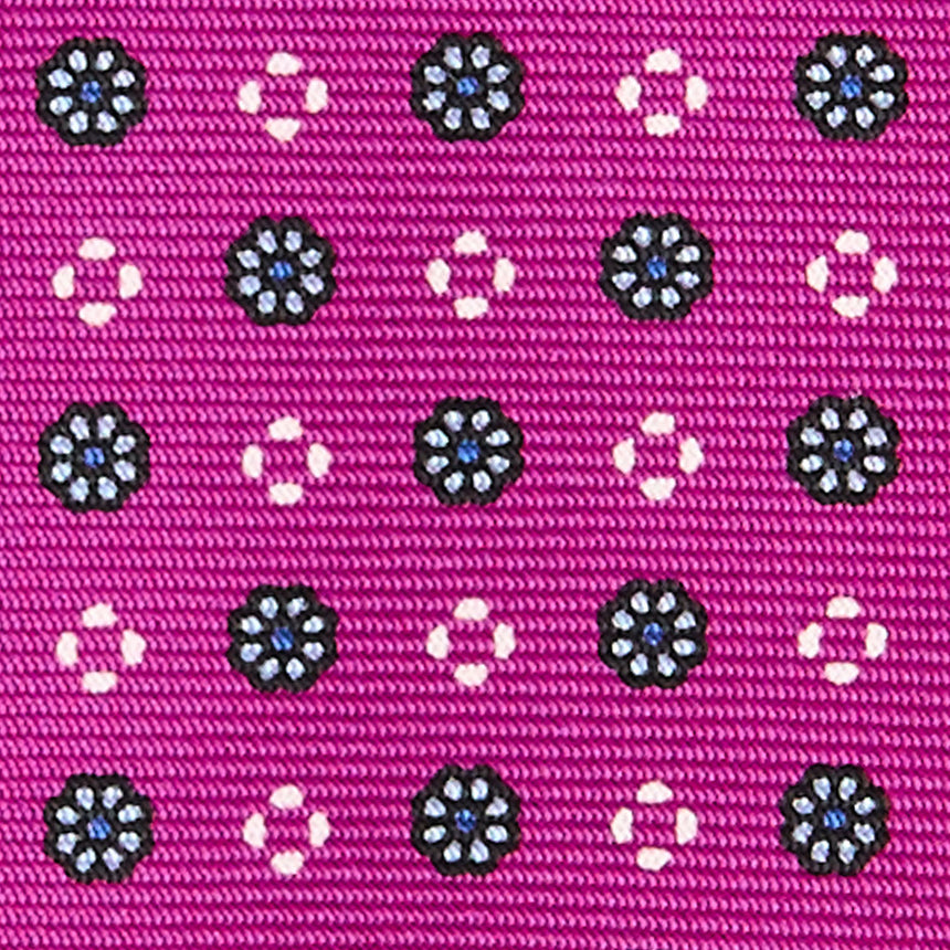 FUCHSIA 9 FOLD SARTORIAL SILK TIE
