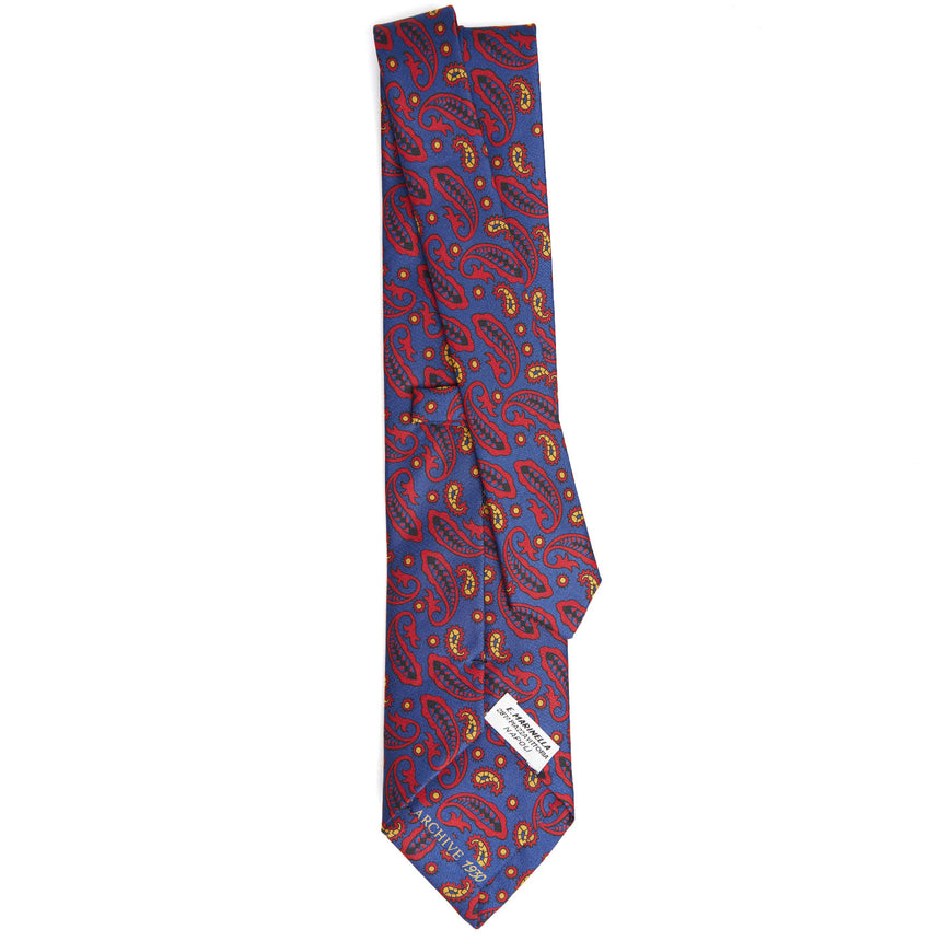 CRAVATTA IN SETA BLU