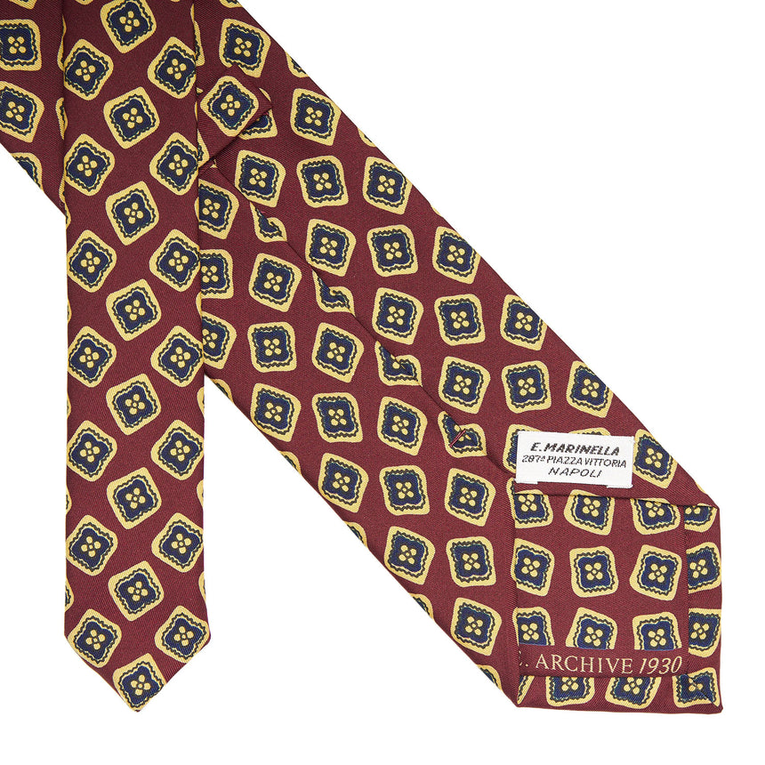 BURGUNDY SILK TIE