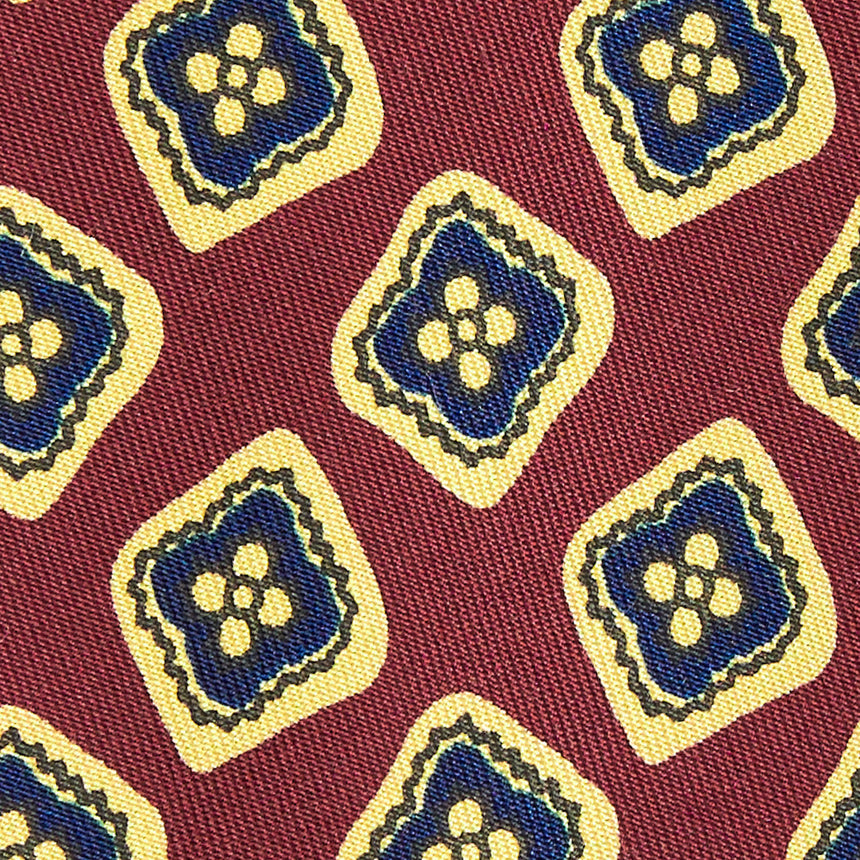 BURGUNDY SILK TIE