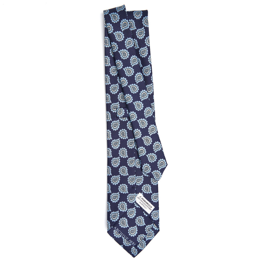 DARK BLUE SILK TIE