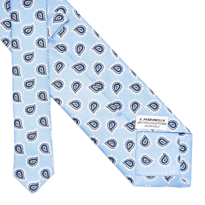 LIGHT BLUE SILK TIE