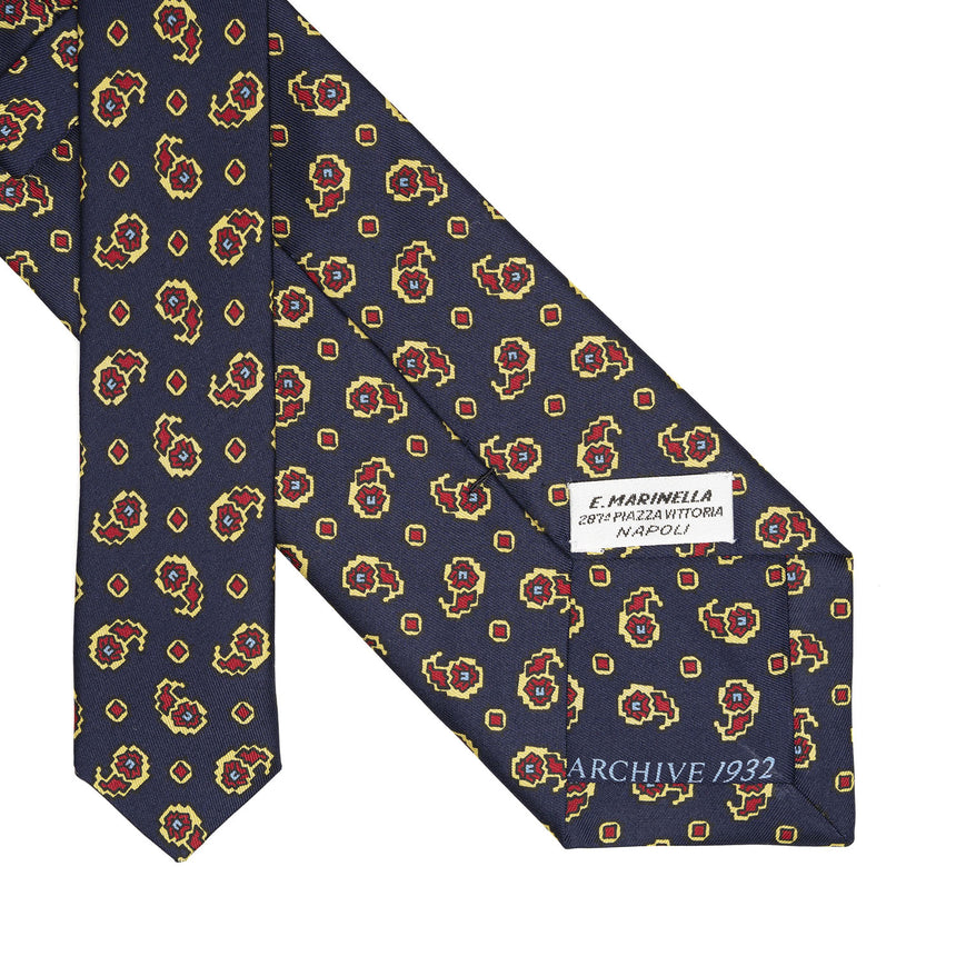 dark_blue_silk_tie_archivio_collection_1932_01_back_detail_with_label_and_print_year