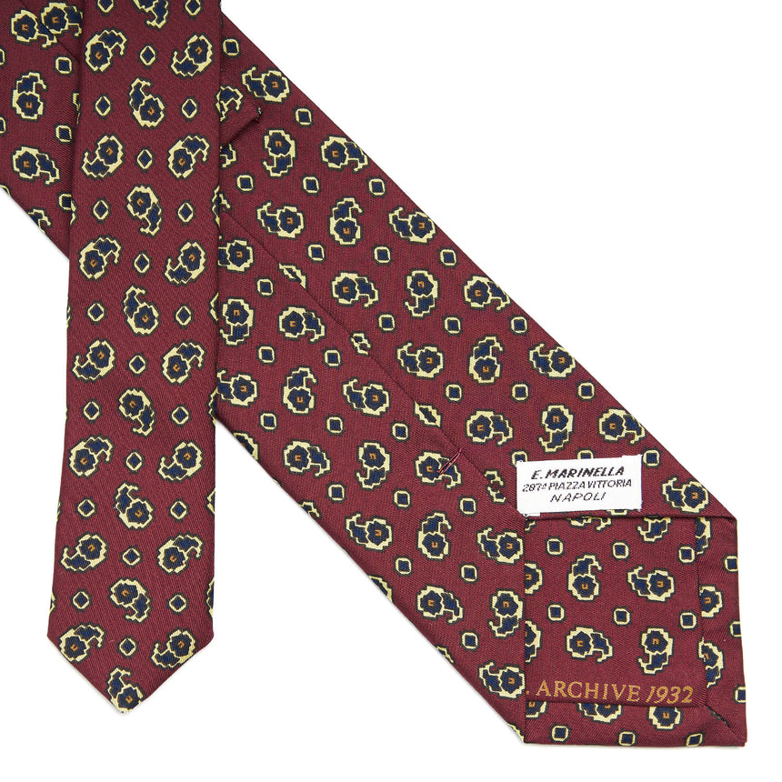 BURGUNDY SILK TIE