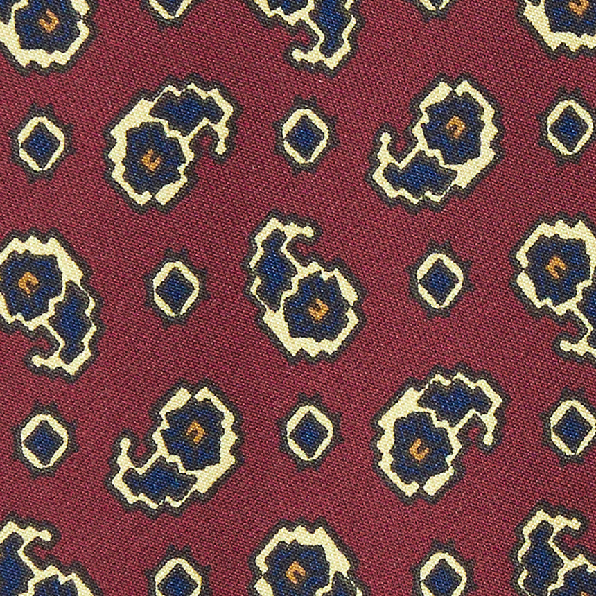 BURGUNDY SILK TIE