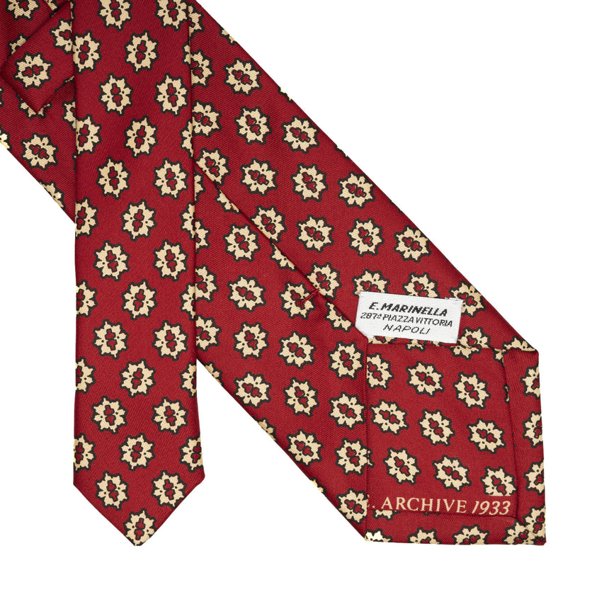 CRAVATTA IN SETA BORDEAUX