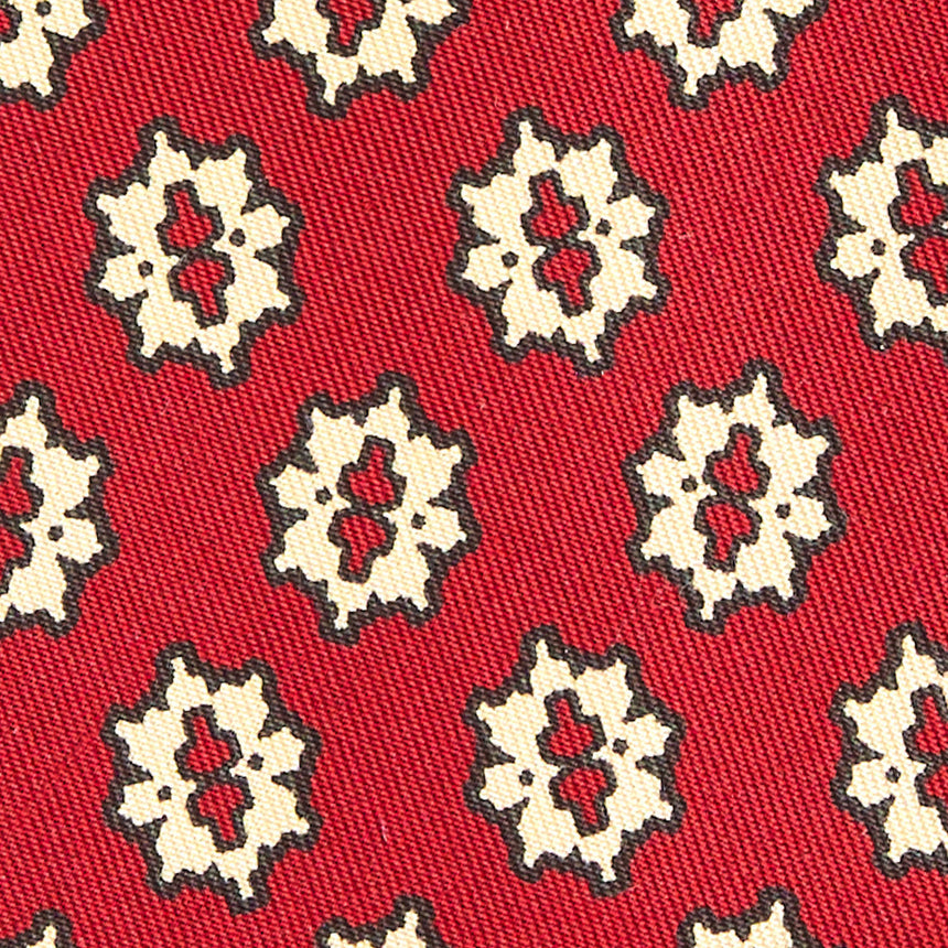 CRAVATTA IN SETA BORDEAUX