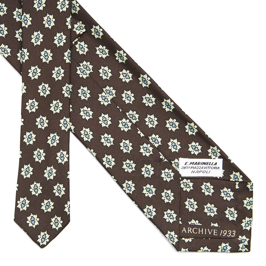 DARK BROWN SILK TIE