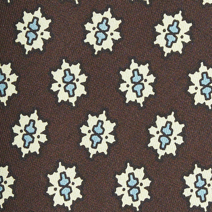 DARK BROWN SILK TIE