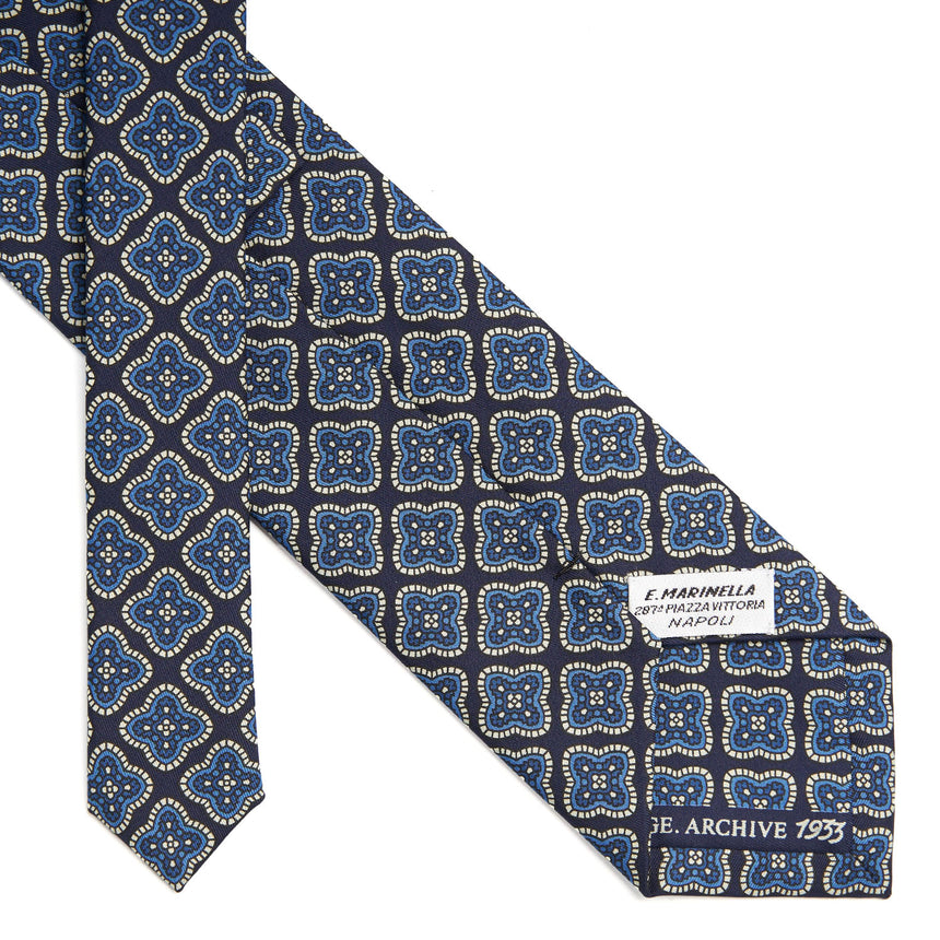 DARK BLUE SILK TIE