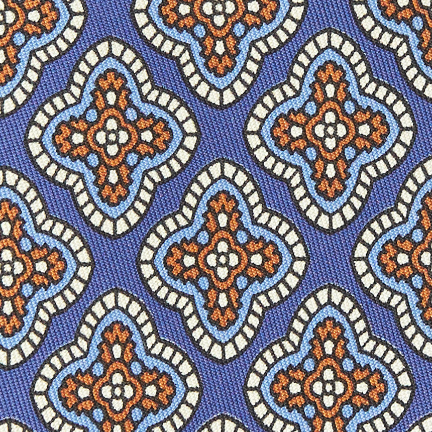 CRAVATTA IN SETA AZZURRO POLVERE