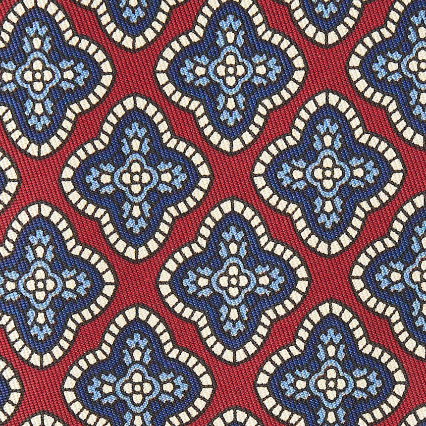 CRAVATTA IN SETA BORDEAUX