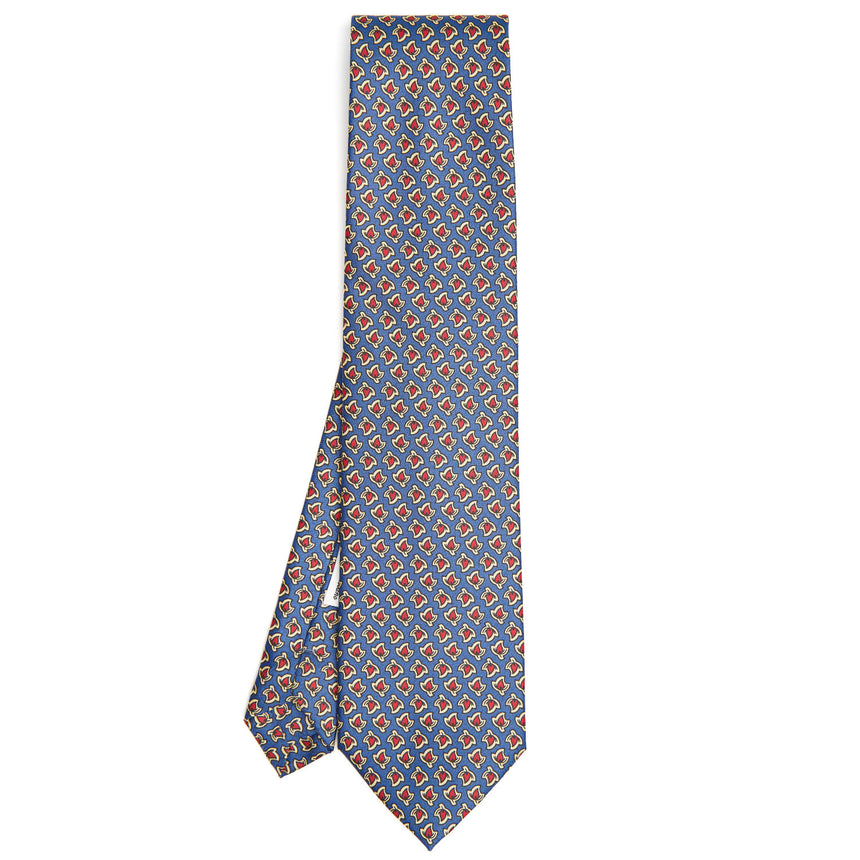 MID BLUE SILK TIE