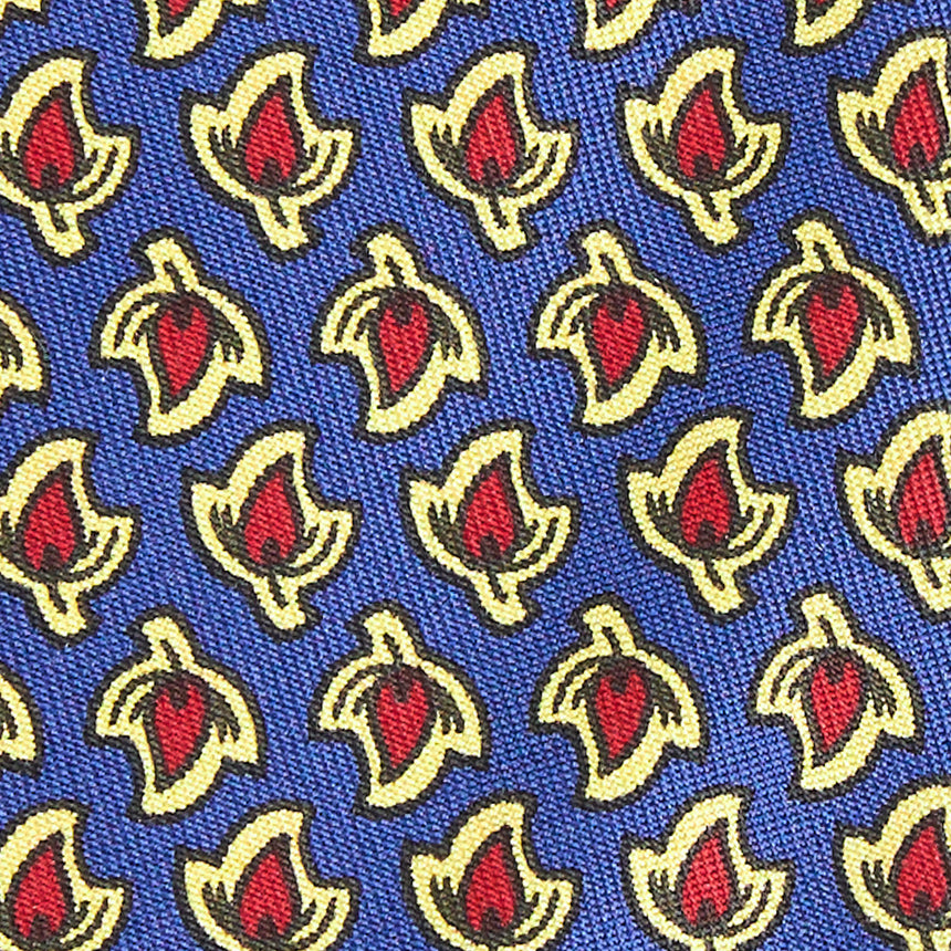 MID BLUE SILK TIE