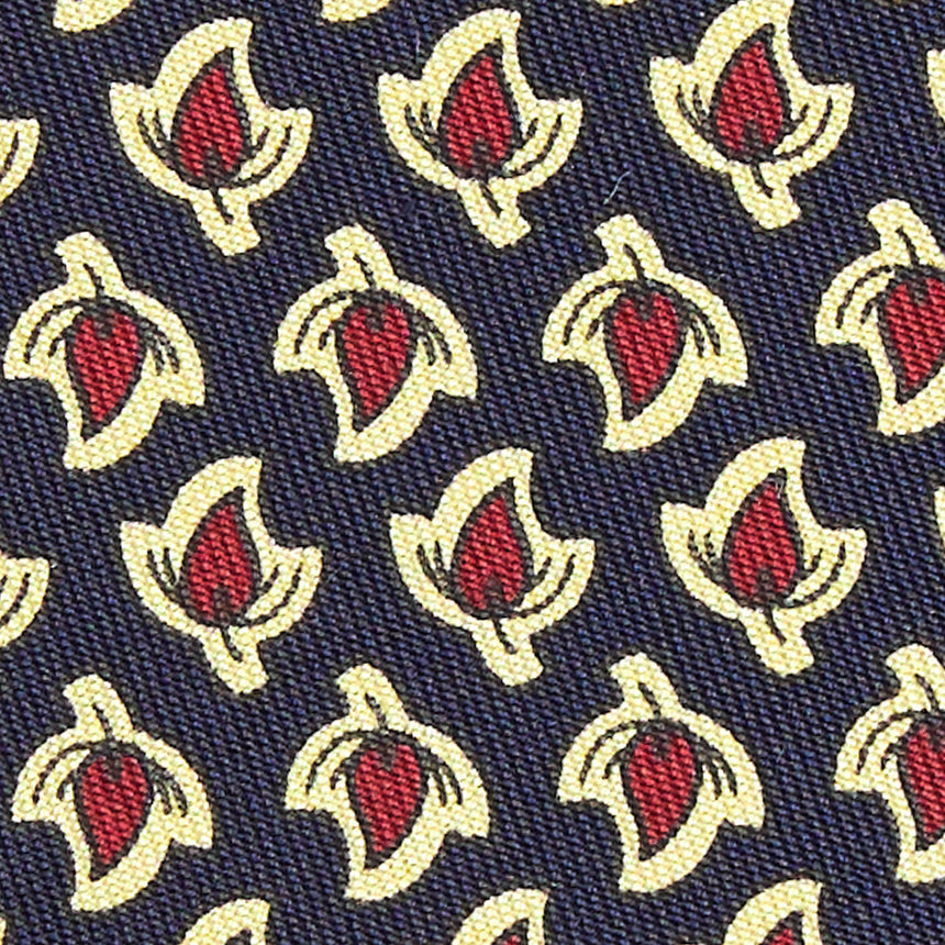 CRAVATTA IN SETA BLU SCURO