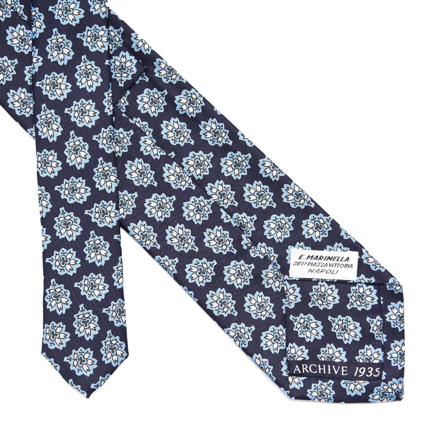 DARK BLUE SILK TIE