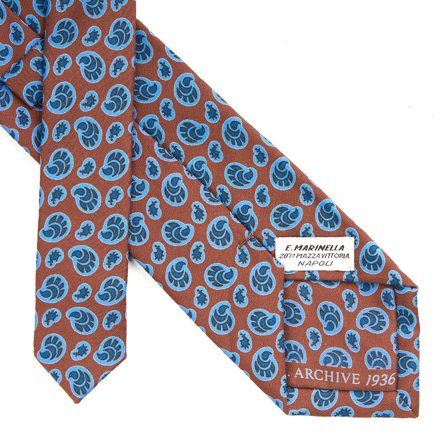 DARK BROWN SILK TIE