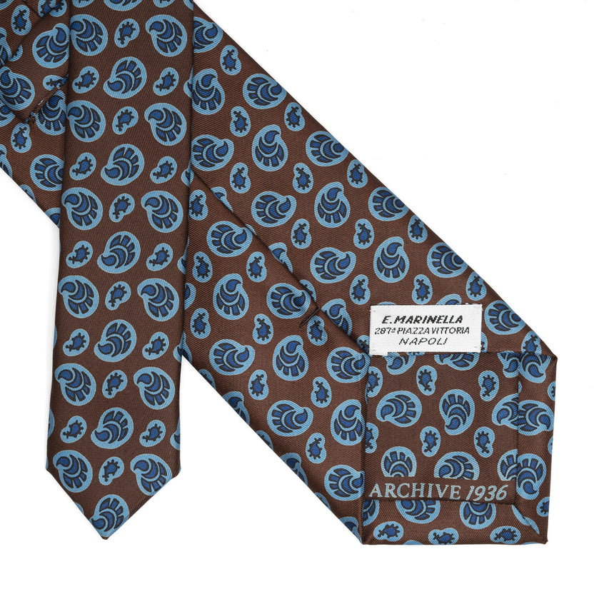 DARK BROWN SILK TIE