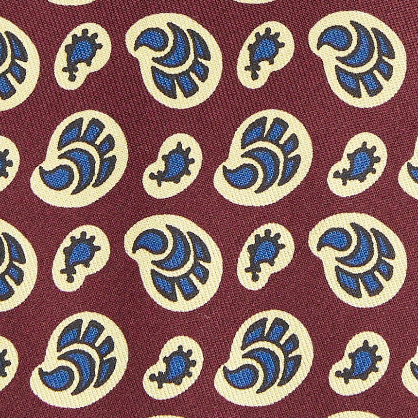 BURGUNDY SILK TIE