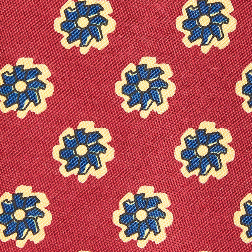 CRAVATTA IN SETA BORDEAUX