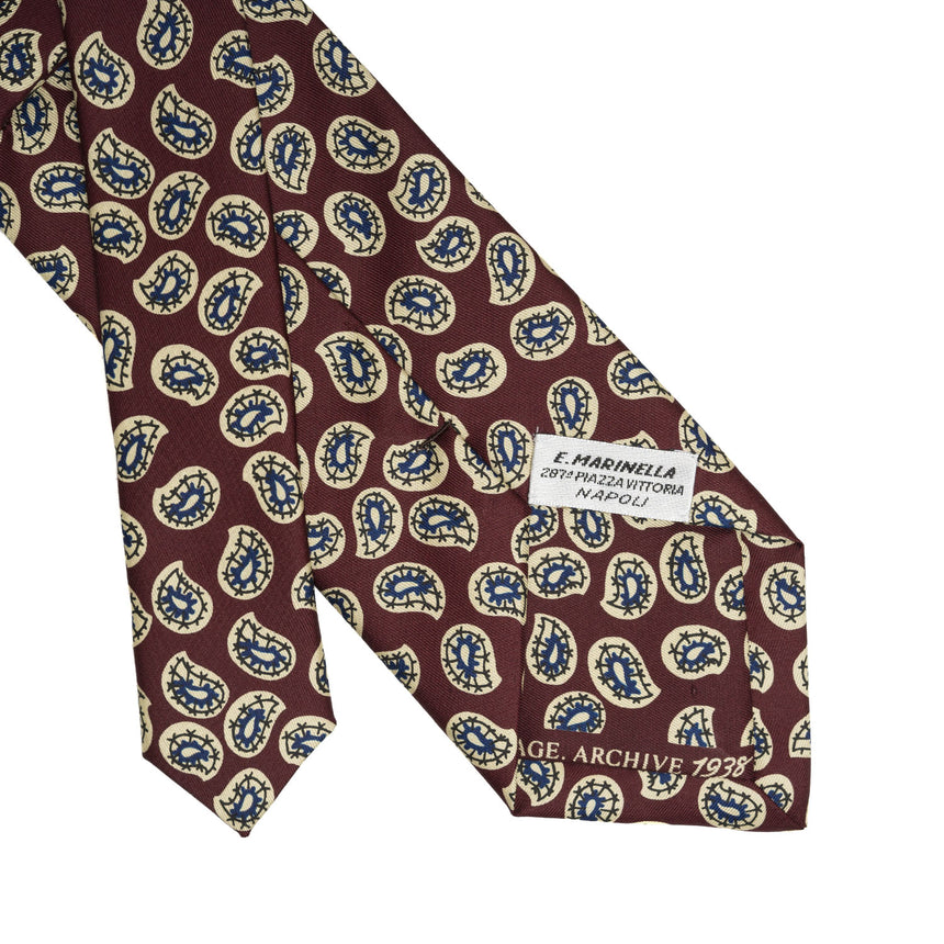 BURGUNDY SILK TIE