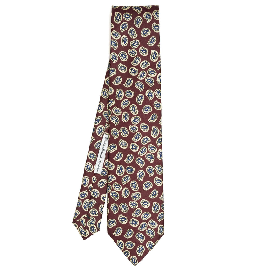 BURGUNDY SILK TIE