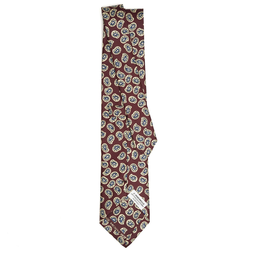 BURGUNDY SILK TIE