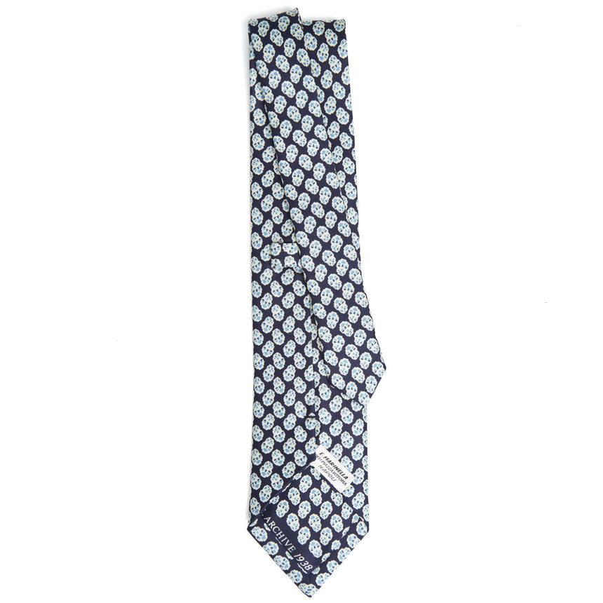 DARK BLUE SILK TIE