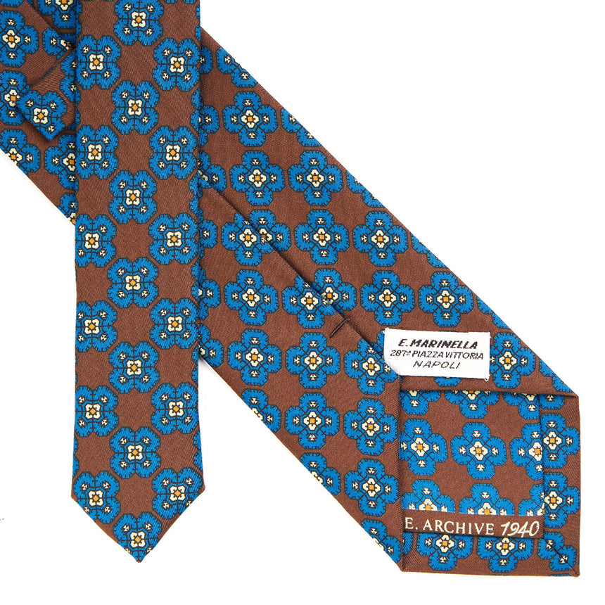 DARK BROWN SILK TIE