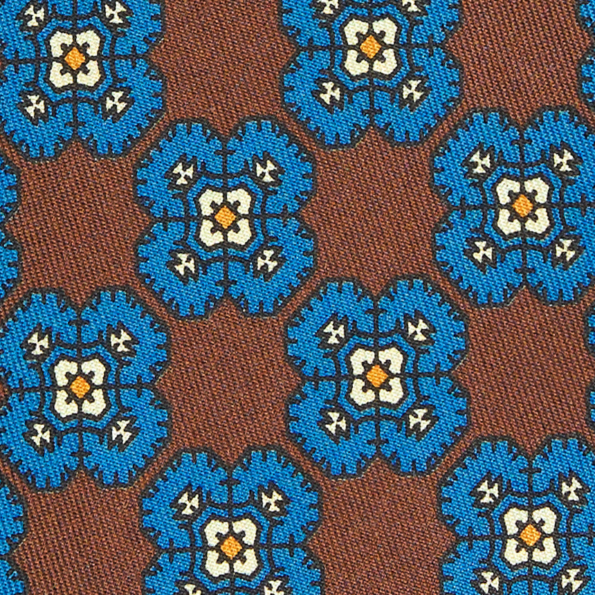 DARK BROWN SILK TIE