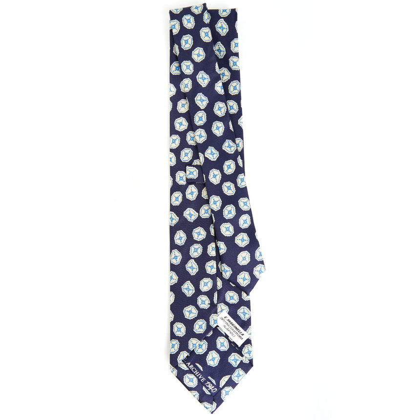 DARK BLUE SILK TIE