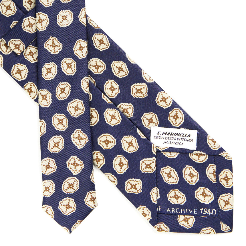 DARK BLUE SILK TIE