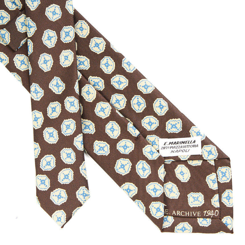 DARK BROWN SILK TIE