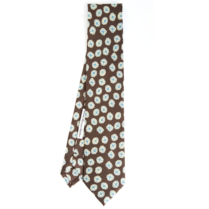DARK BROWN SILK TIE