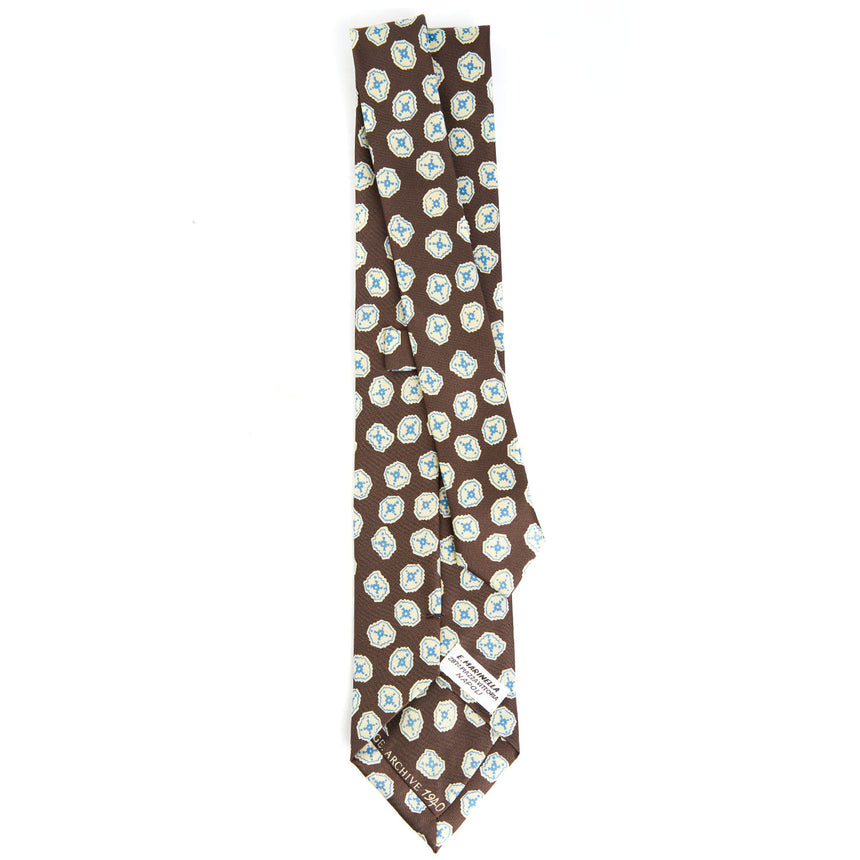 DARK BROWN SILK TIE