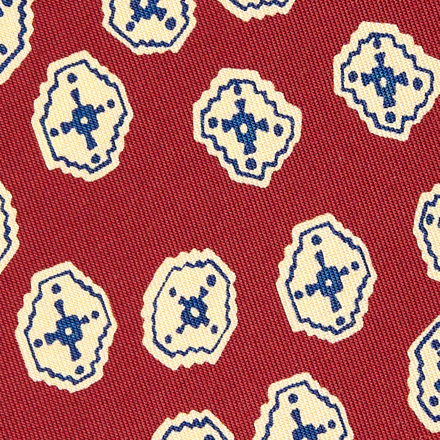BURGUNDY SILK TIE