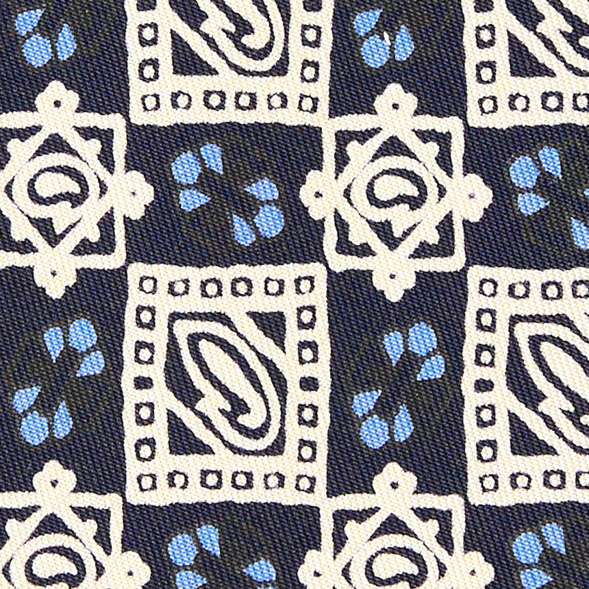 CRAVATTA IN SETA BLU SCURO