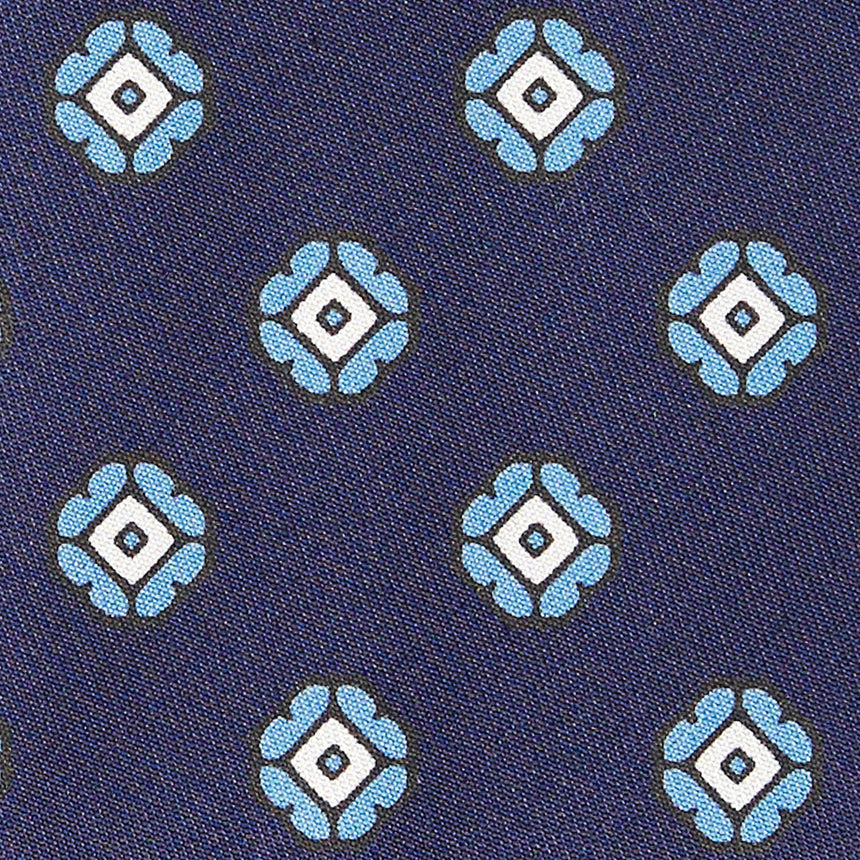 CRAVATTA IN SETA BLU SCURO