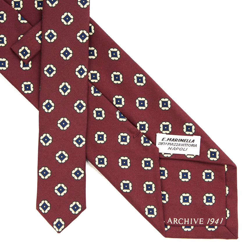 BURGUNDY SILK TIE