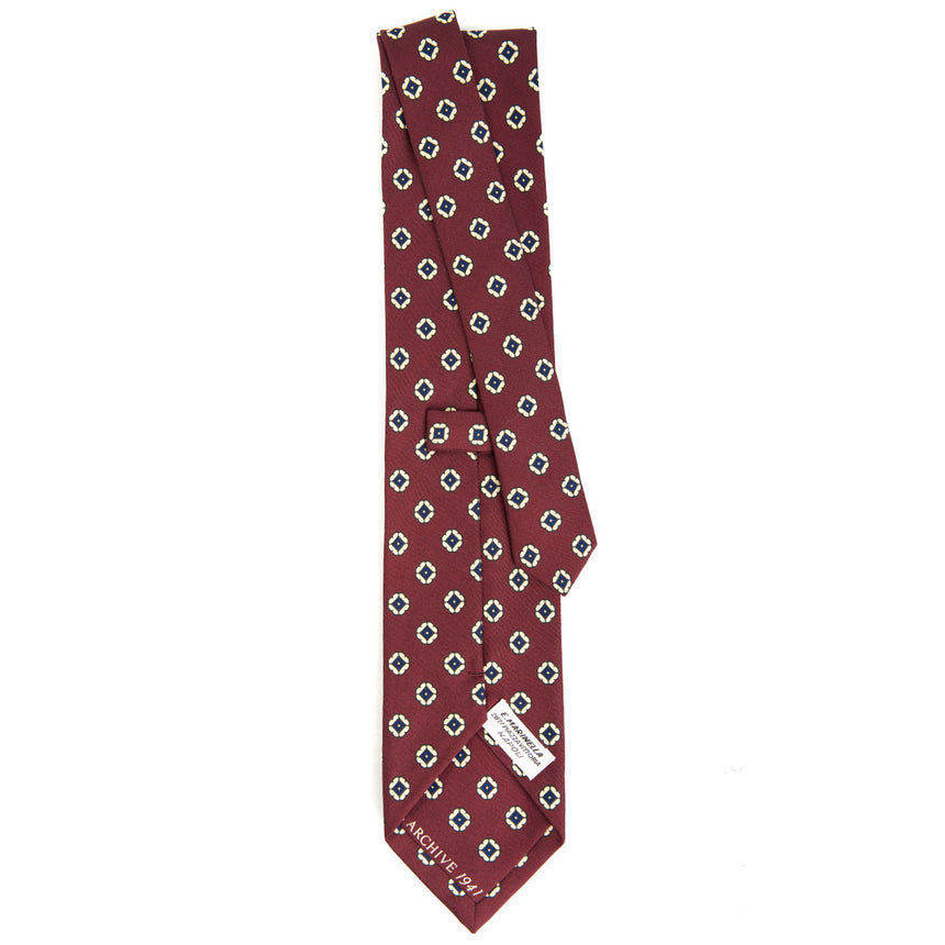 BURGUNDY SILK TIE
