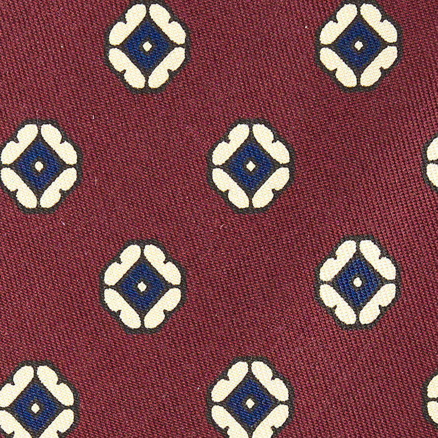 BURGUNDY SILK TIE